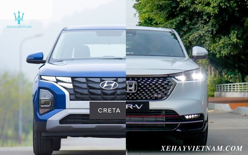 So sánh Creta và HRV - Thiết kế đầu xe