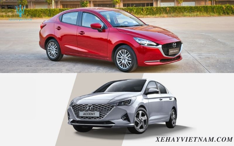 So sánh Mazda 2 và Huyundai Accent- ngoại thất