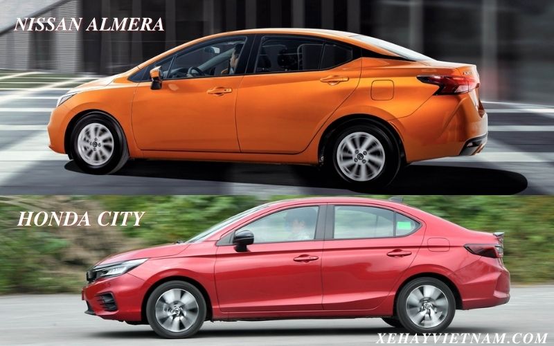 So sánh Nissan Almera và Honda City - giá bán