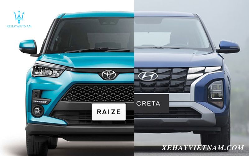 So sánh Raize và Creta - thiết kế đầu xe