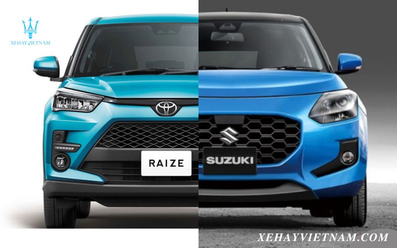 So sánh Raize và Swift - Thiết kế đầu xe