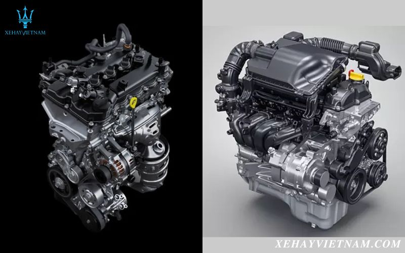 So sánh Veloz và Ertiga - động cơ xe