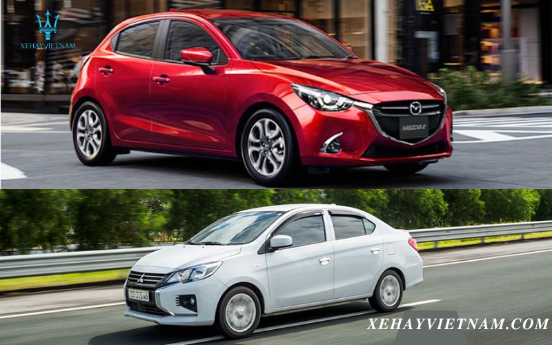 So sánh Mazda 2 và Attrage - ngoại thất