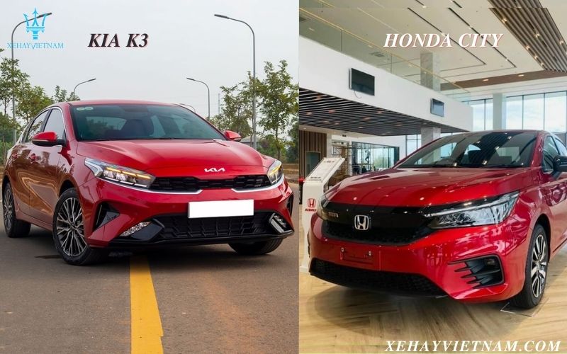 So sánh ngoại thất Kia K3 và Honda City