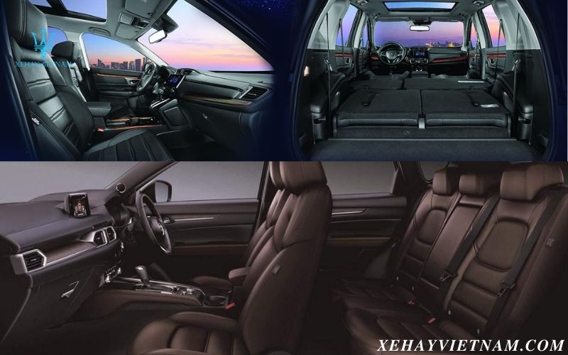 So sánh Honda CRV và Mazda CX5 - ghế ngồi