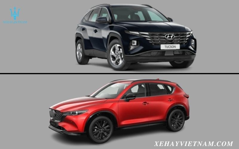 So sánh Hyundai Tucson và Mazda CX5 - ngoại thất xe