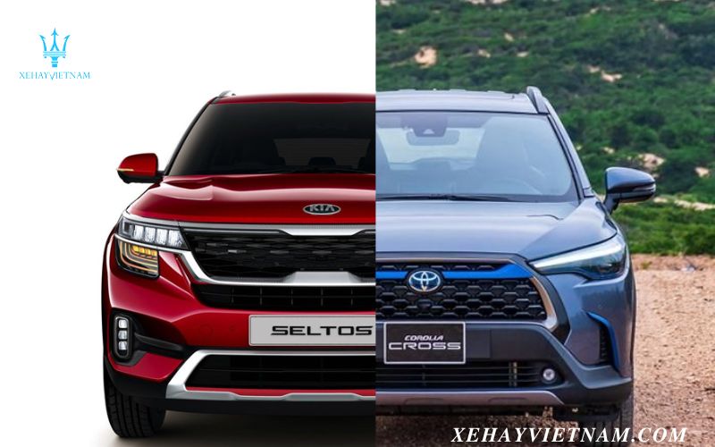 So sánh KIA Seltos và Toyota Cross - thiết kế đầu xe