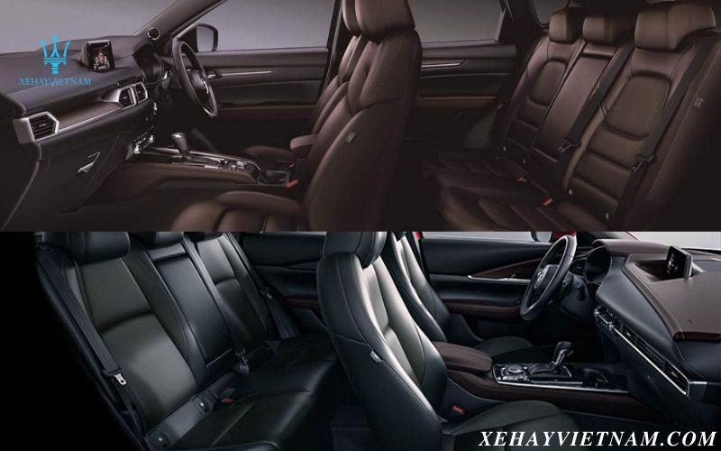 So sánh Mazda CX5 và Mazda CX30 - ghế ngồi