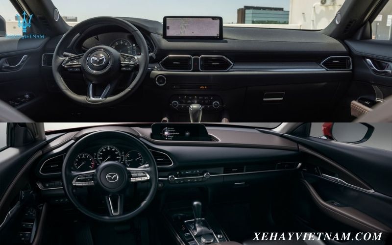 So sánh Mazda CX5 và Mazda CX30 - nội thất