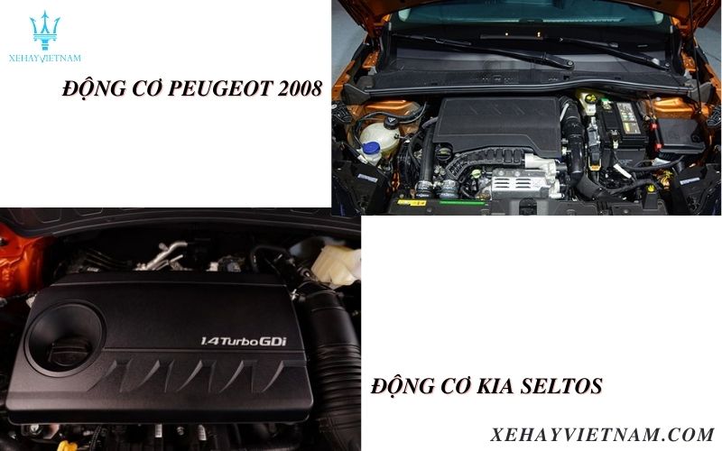 So sánh Peugeot 2008 và Kia Seltos - động cơ xe