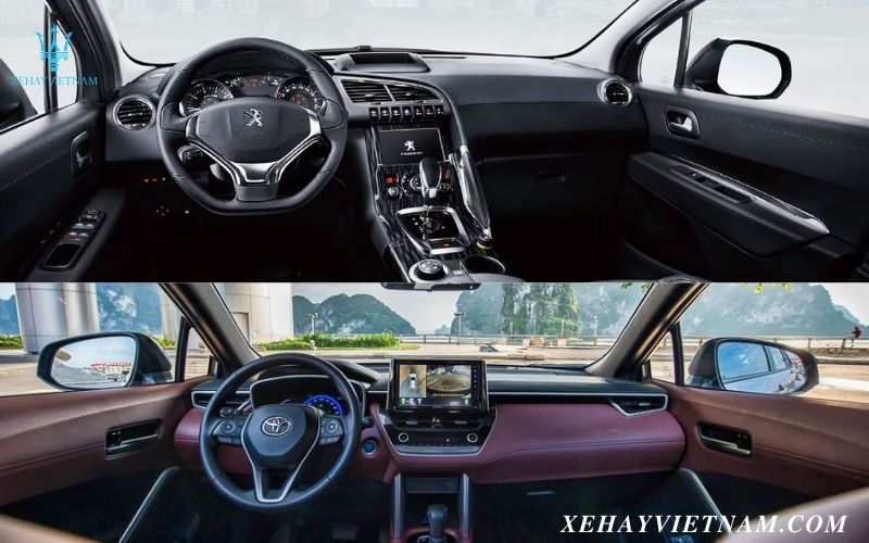 So sánh Peugeot 3008 và Toyota Cross - Khoang lái