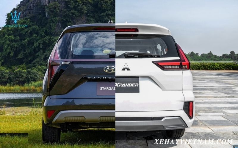 So sánh Stargazer và Xpander - Thiết kế đuôi xe
