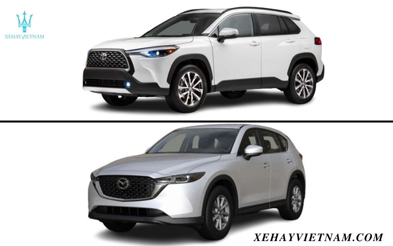 So sánh Toyota Cross và Mazda CX5 - ngoại thất xe