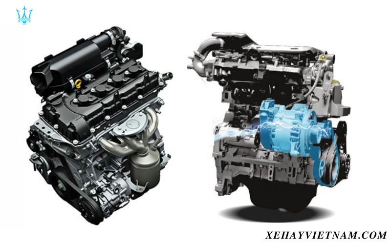 So sánh XL7 và Ertiga - động cơ xe