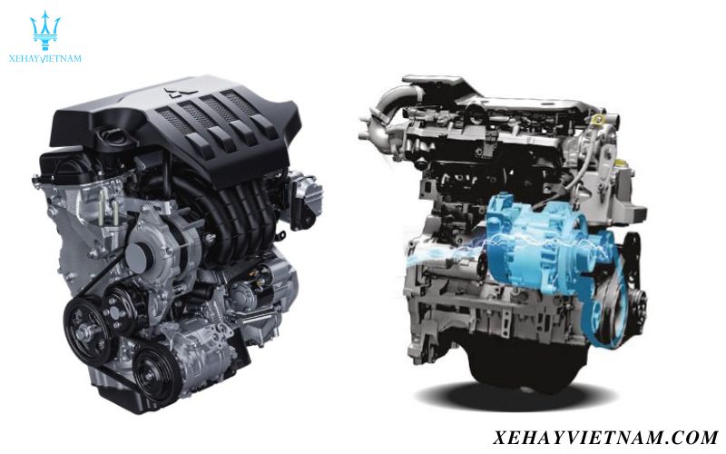 So sánh Xpander và Ertiga - động cơ xe