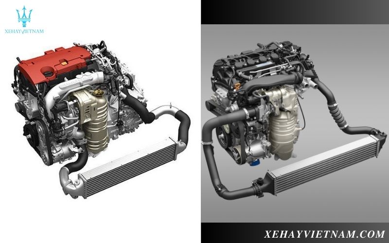 So sánh Honda Civic và HRV - động cơ xe