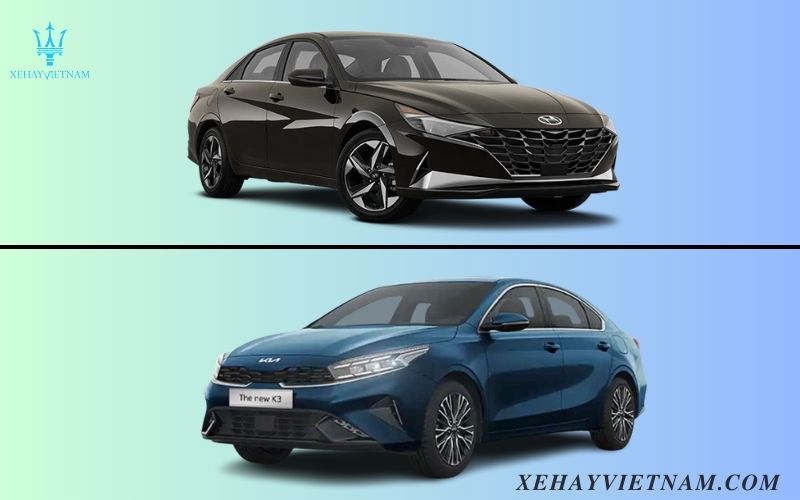 So sánh Hyundai Elantra và K3 - ngoại thất xe
