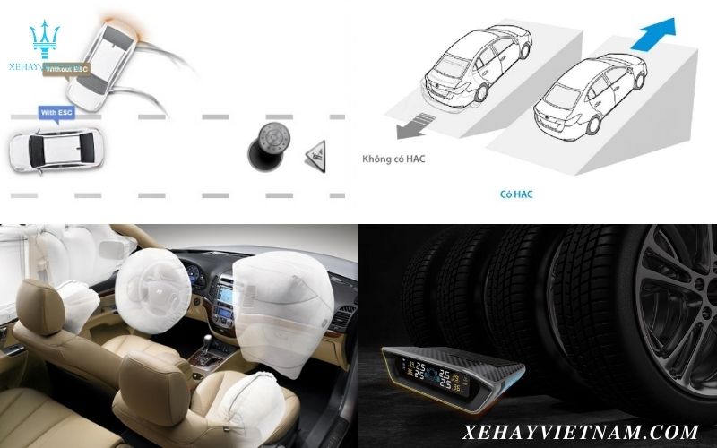 So sánh Hyundai Elantra và K3 - trang bị an toàn