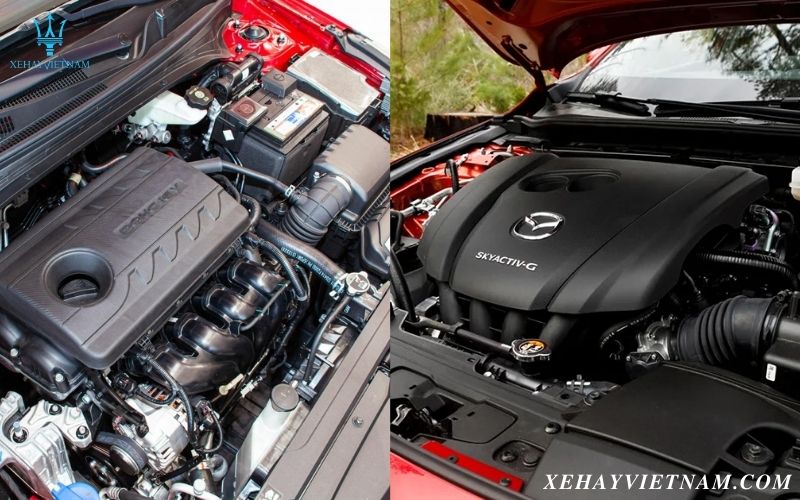 So sánh Kia K3 và Mazda 3 - động cơ xe