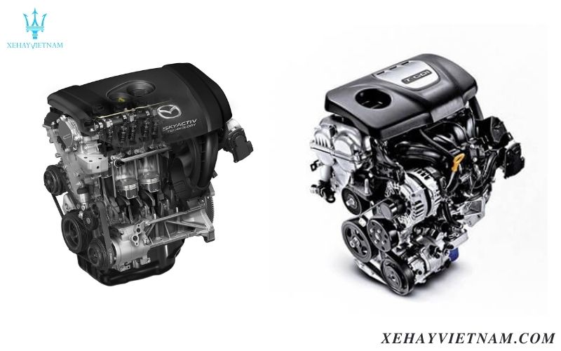 So sánh Mazda 3 và Elantra - động cơ xe