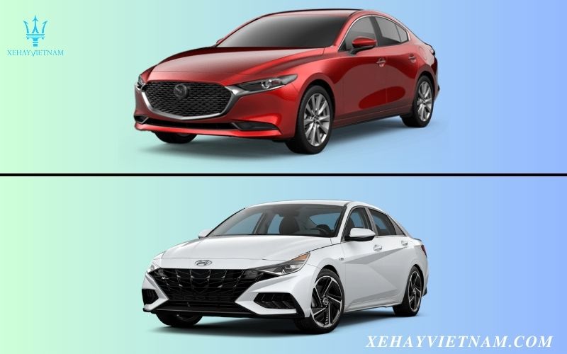 So sánh Mazda 3 và Elantra - ngoại thất xe