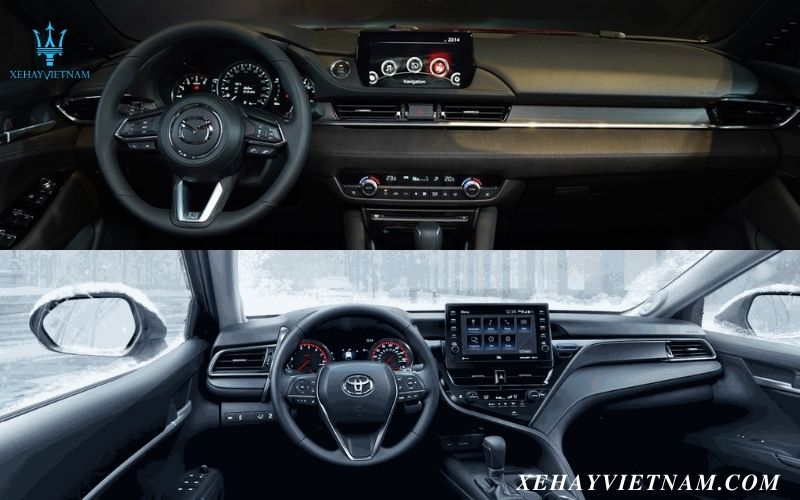 So sánh Mazda 6 và Camry - nội thất