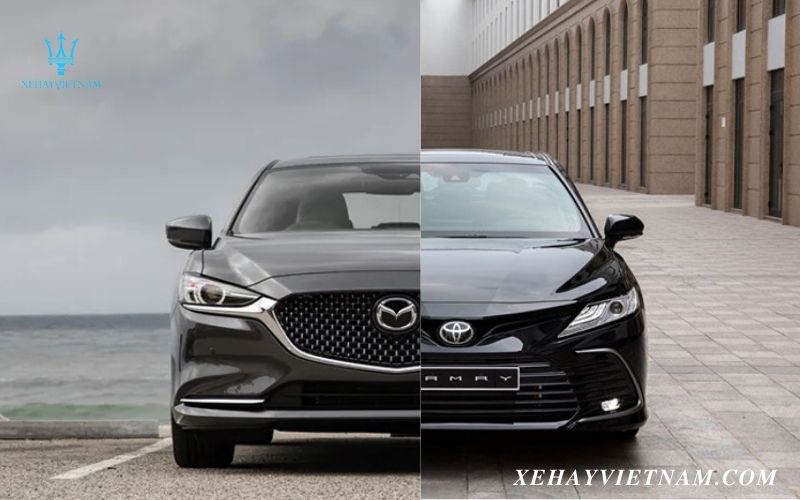 So sánh Mazda 6 và Camry - thiết kế đầu xe