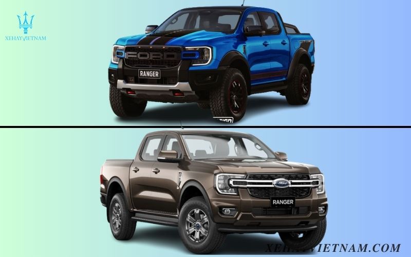 So sánh Raptor và Ford Wildtrak - ngoại thất xe