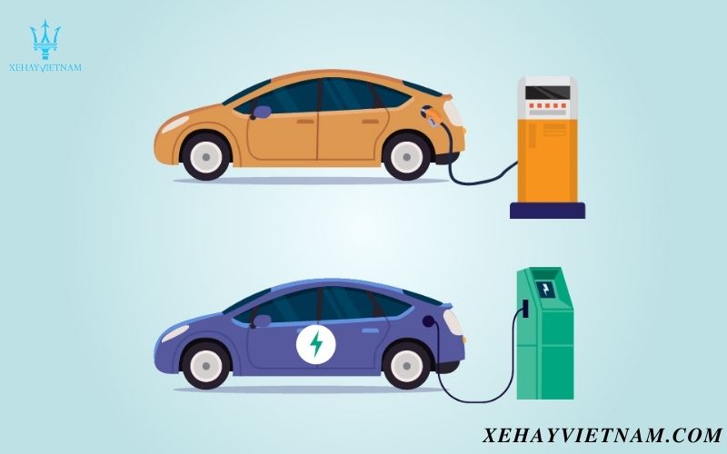 Tổng quan xe ô tô điện và ô tô xăng