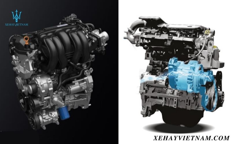 So sánh Honda BRV và Ertiga - động cơ