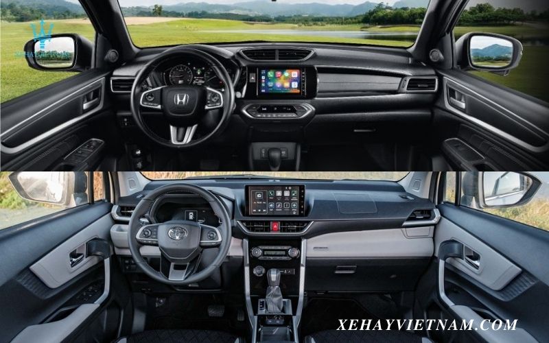 So sánh nội thất Honda BRV và Veloz