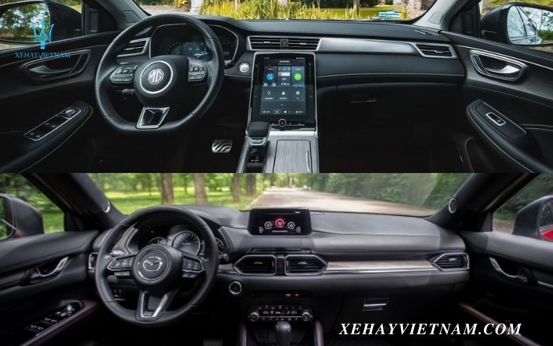 So sánh MG RX5 và Mazda CX5 - Nội thất xe