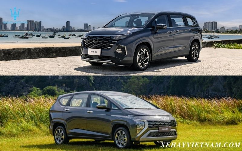 So sánh ngoại thất Hyundai Custin và Stargazer
