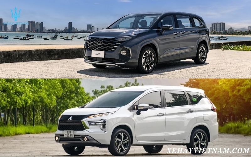So sánh ngoại thất Hyundai Custin và Xpander